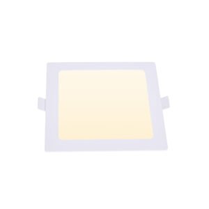 Foco de encastrar INTEGO 2.0 PC quadrado 6W LED 600lm 3000K Branco