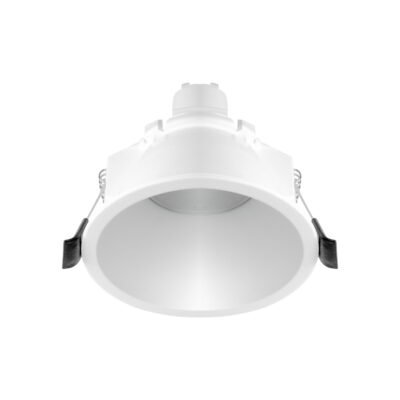 Aro de encastrar INTECA PC redondo Alt.5,2xD.9,4cm Policarbonato (PC) Branco