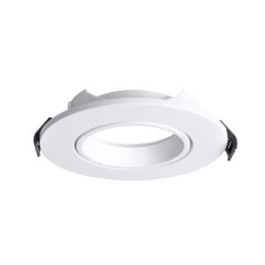 Aro de encastrar INTECA PC redondo Alt.2,5xD.9cm Policarbonato (PC) Branco