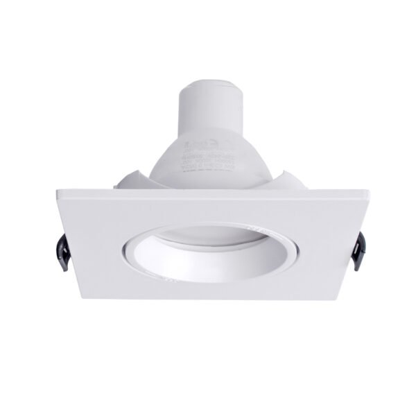 Aro de encastrar INTECA PC quadrado C.9xL.9xAlt.2,5cm Policarbonato (PC) Branco - Image 2