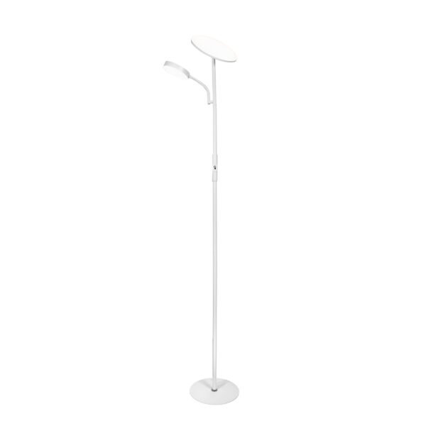 Candeeiro de pé LAGOS com braço de leitura 15+10W LED 4000K branco - Image 2
