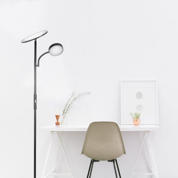 Candeeiro de pé LAGOS com braço de leitura 15+10W LED 4000K branco - Image 6