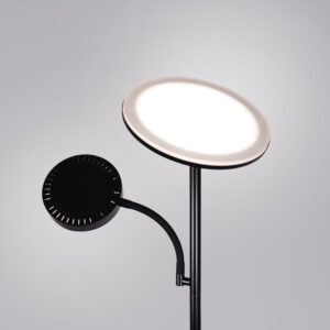 Candeeiro de pé LAGOS com braço de leitura 15+10W LED 4000K preto - Image 3