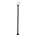 Pilar AMBIENTE IP44 1xE27 Alt.220xD.25cm Preto/Branco