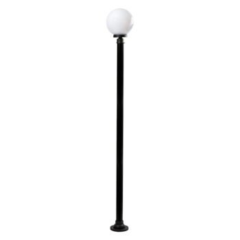 Pilar AMBIENTE IP44 1xE27 Alt.220xD.25cm Preto/Branco