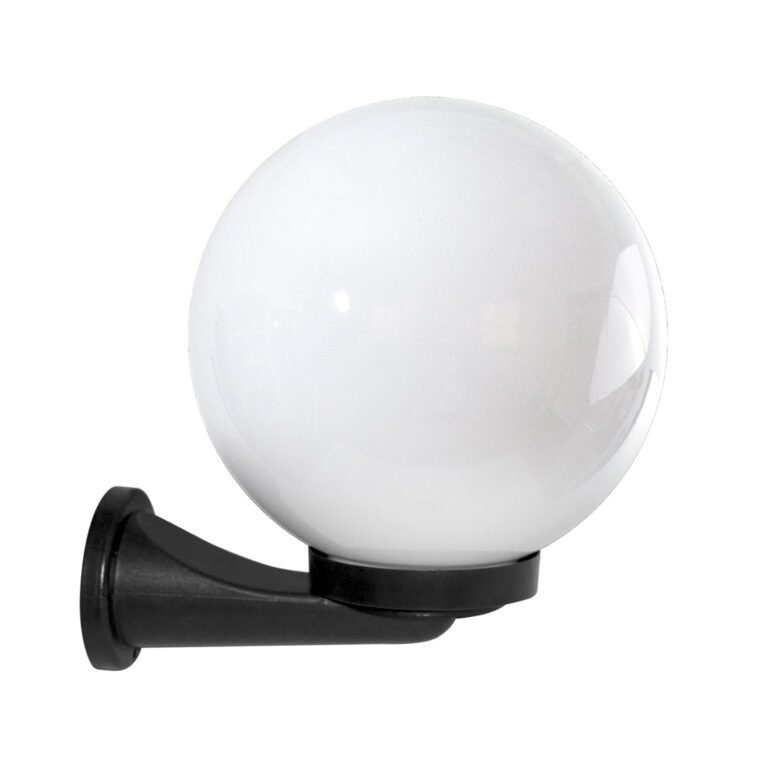 Aplique AMBIENTE IP44 1xE27 C.25xL.30xAlt.30cm Preto/Branco