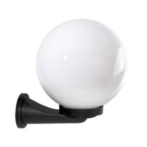 Aplique AMBIENTE IP44 1xE27 C.25xL.30xAlt.30cm Preto/Branco