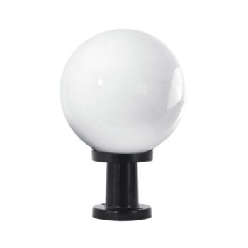 Pilar AMBIENTE pequeno IP44 1xE27 Alt.36xD.25cm Preto/Branco