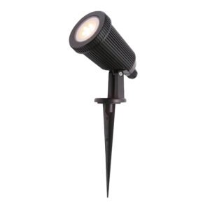 Foco com espigão CICLAME IP65 1xGU10 Preto