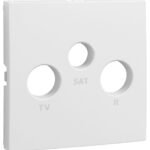 Centro LOGUS90 para tomada R-TV-SAT branco