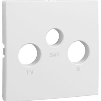 Centro LOGUS90 para tomada R-TV-SAT branco