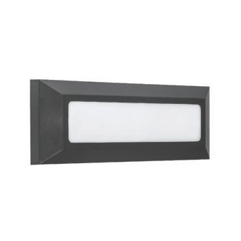 Aplique EIRIZ IP65 1x4W LED 300lm 4000K Preto