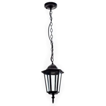 Suspensão LISA IP34 1xE27 Alt.Reg.xD.17cm Preto