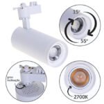 Foco para calha ARGOS (2 condutores) 30W LED 2700K Branco