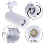 Foco para calha ARGOS (2 condutores) 30W LED 6400K Branco
