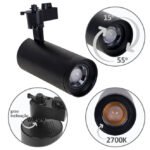 Foco para calha ARGOS (2 condutores) 30W LED 2700K Preto
