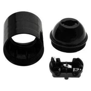 Suporte E27 termoplástico preto (CX 50 unid.) - Image 3