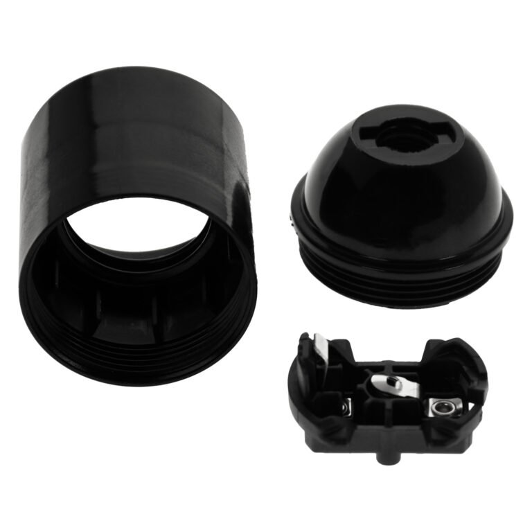 Suporte E27 termoplástico preto (CX 50 unid.) - Image 3