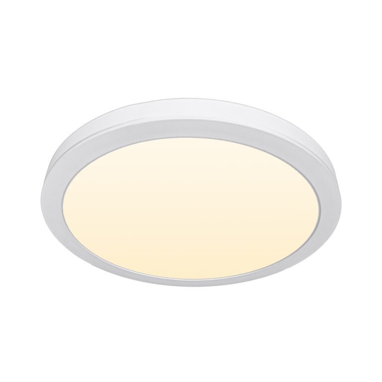 Painel de superficie ERASMUS redondo 24W LED 1920lm 3000K Alt.2,4xD.30cm Branco