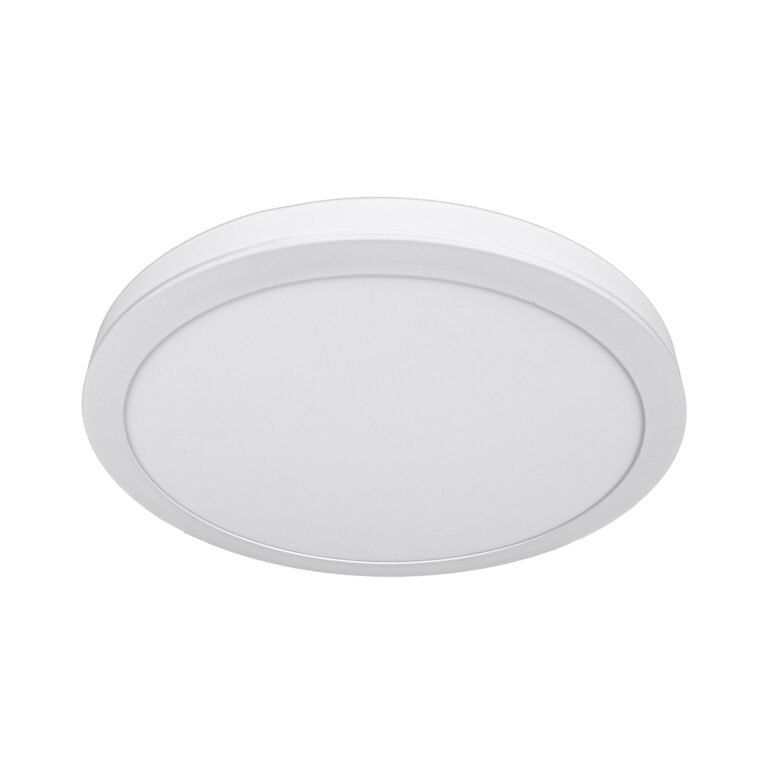 Painel de superficie ERASMUS redondo 24W LED 1920lm 3000K Alt.2,4xD.30cm Branco - Image 2