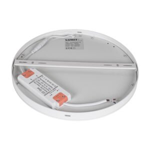 Painel de superficie ERASMUS redondo 24W LED 2040lm 4000K Alt.2,4xD.30cm Branco - Image 4
