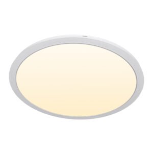 Painel de superficie ERASMUS redondo 40W LED 3200lm 3000K Alt.2,4xD.50cm Branco