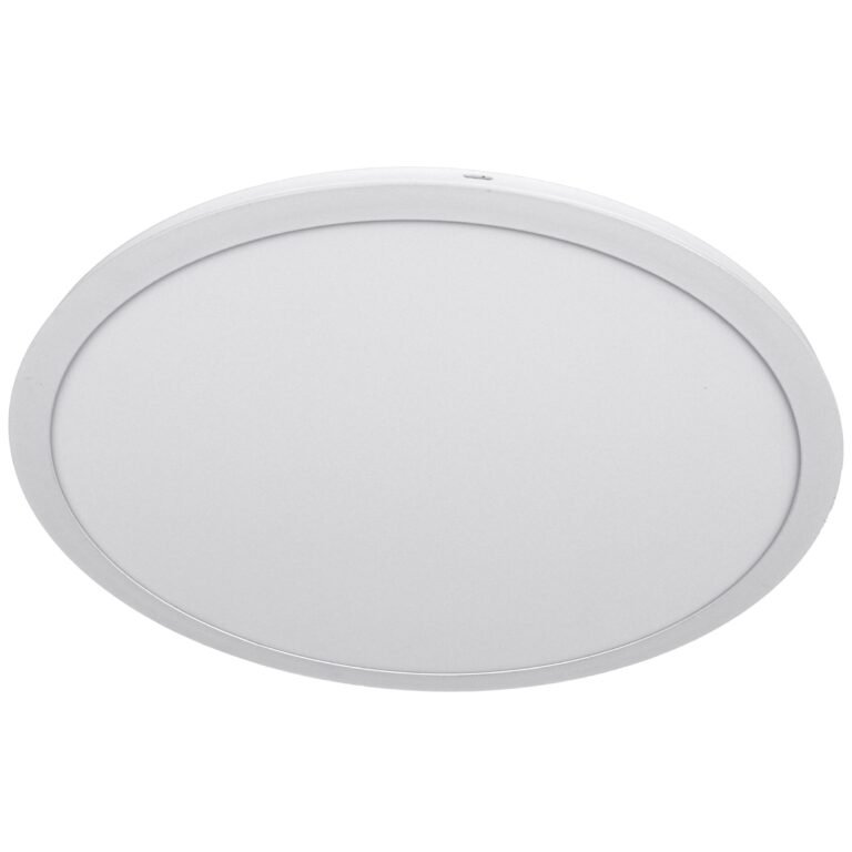Painel de superficie ERASMUS redondo 48W LED 4080lm 4000K Alt.2,4xD.60cm Branco - Image 2