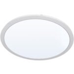 Painel de superficie ERASMUS redondo 48W LED 4080lm 6400K Alt.2,4xD.60cm Branco