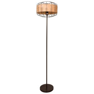 Candeeiro de pé SOLANGE D.35xAlt.156cm 1xE27 em Vime