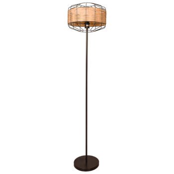 Candeeiro de pé SOLANGE D.35xAlt.156cm 1xE27 em Vime