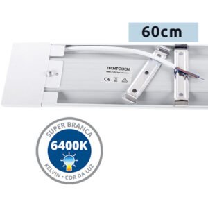 Régua ECOVISION BATTEN 60cm 18W LED 1850lm 6400K Branco - Image 4