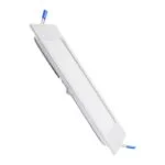 Foco de encastrar SLIM quadrado 6W LED 600lm 6000K Branco
