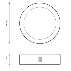 Plafond SLIM redondo 25W LED 2500lm 4500K Branco - Image 2