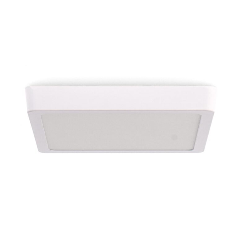 Plafond SLIM quadrado 20W LED 2000lm 3000K Branco