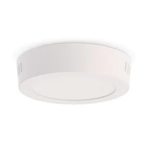 Plafond SLIM redondo 6W LED 600lm 3000K Branco