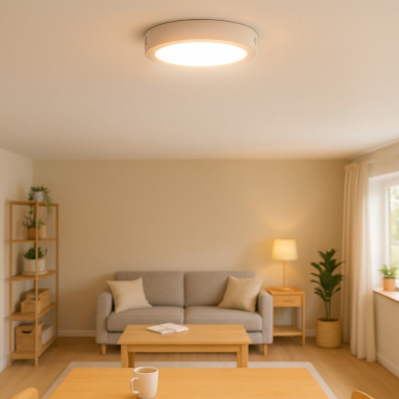 Plafond SLIM 12W LED 1200lm 4500K Redondo Branco - Image 2