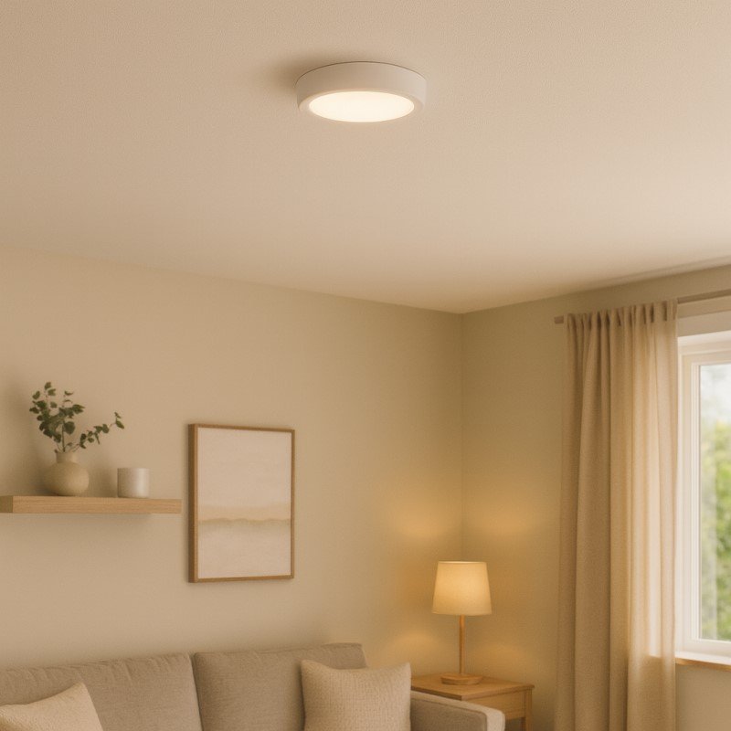 Plafond SLIM 6W LED 600lm 4500K Redondo Branco - Image 2