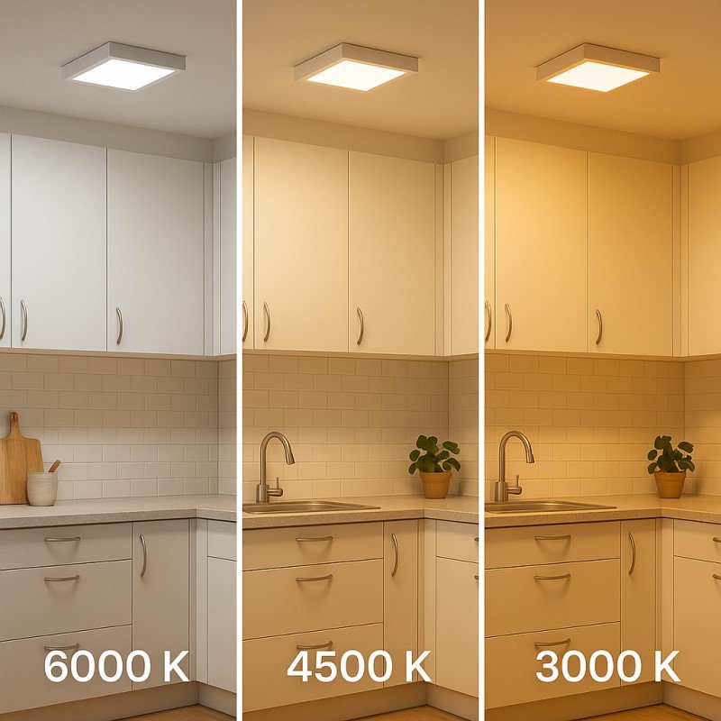 Plafond SLIM 12W LED 1200lm 4500K Quadrado Branco - Image 4