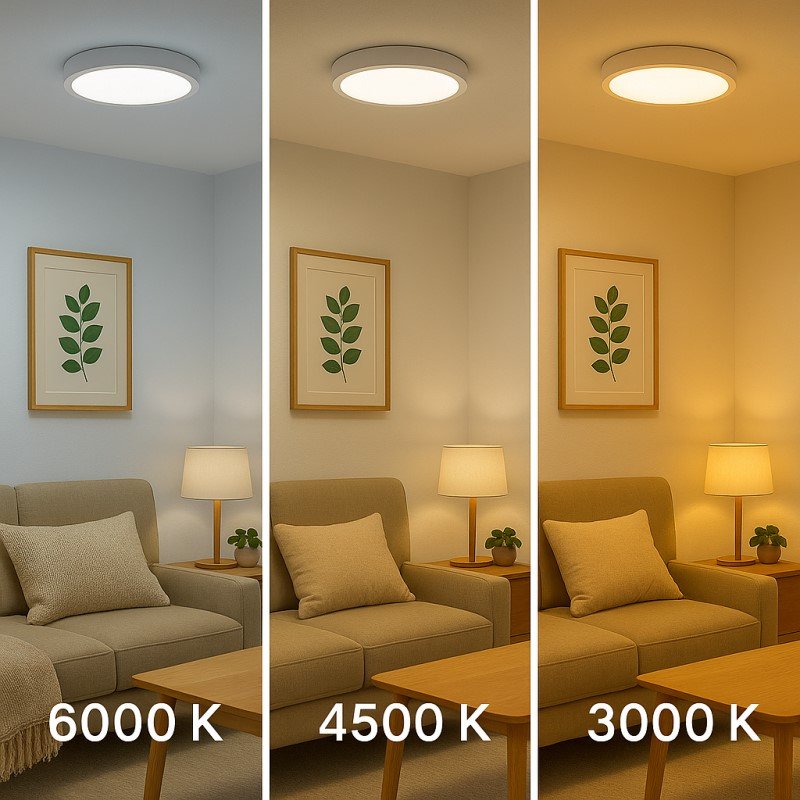 Plafond SLIM 6W LED 600lm 4500K Redondo Branco - Image 4