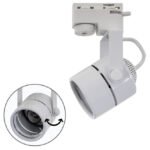 Foco AYRTON redondo para calha (2 condutores) GU10 Branco