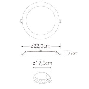 Foco de encastrar INTEGO 2.0 redondo 25W LED 2000lm 6400K Branco - Image 7