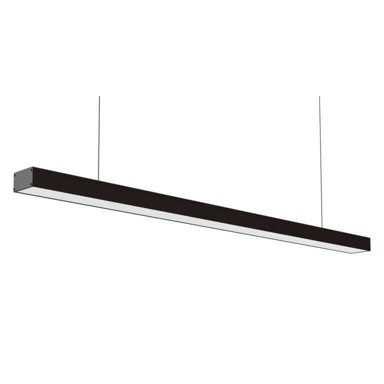 Barra suspensa/tecto LineX OFFICE 240cm 1x80W LED 6400lm 4000K 120° Preta