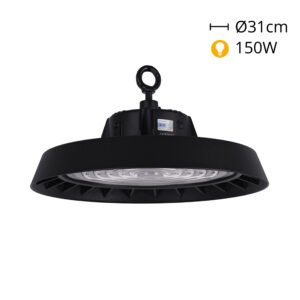 Campânula MEGAVISION IP65 150W LED 22500lm 6500k 90° Preto