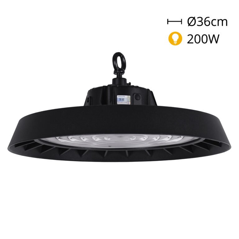 Campânula MEGAVISION IP65 200W LED 30000lm 6500k 90° Preto