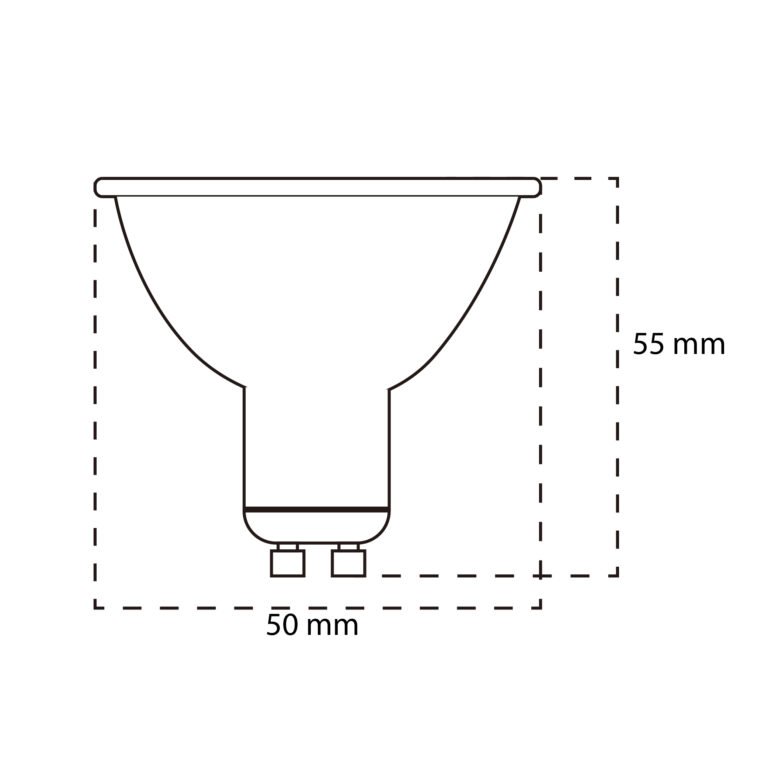 Lâmpada GU10 VALUE MAX LED 8W 2700K 800lm 100º Fosca - Image 3