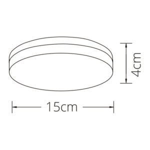 Plafond BERILO 18W LED 1620lm 6500K Branco - Image 4