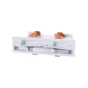 Conector em forma de "I" para calha de encastrar LINE PRO X2 (4 condutores) em alumínio branco