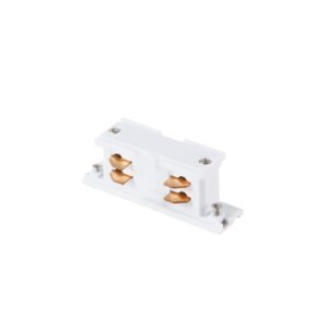 Conector em forma de "I" para calha de encastrar LINE PRO X2 (4 condutores) em alumínio branco - Image 2