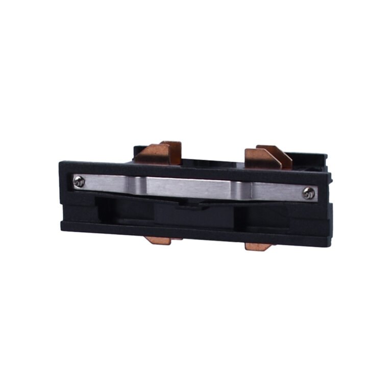 Conector em forma de "I" para calha de encastrar LINE PRO X2 (4 condutores) em alumínio preto