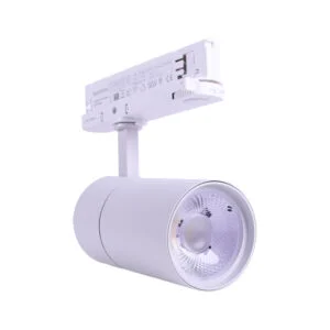 Foco LINE PRO X2 para calha (4 condutores) 35W LED 2800lm 4000K 36° Alumínio Branco